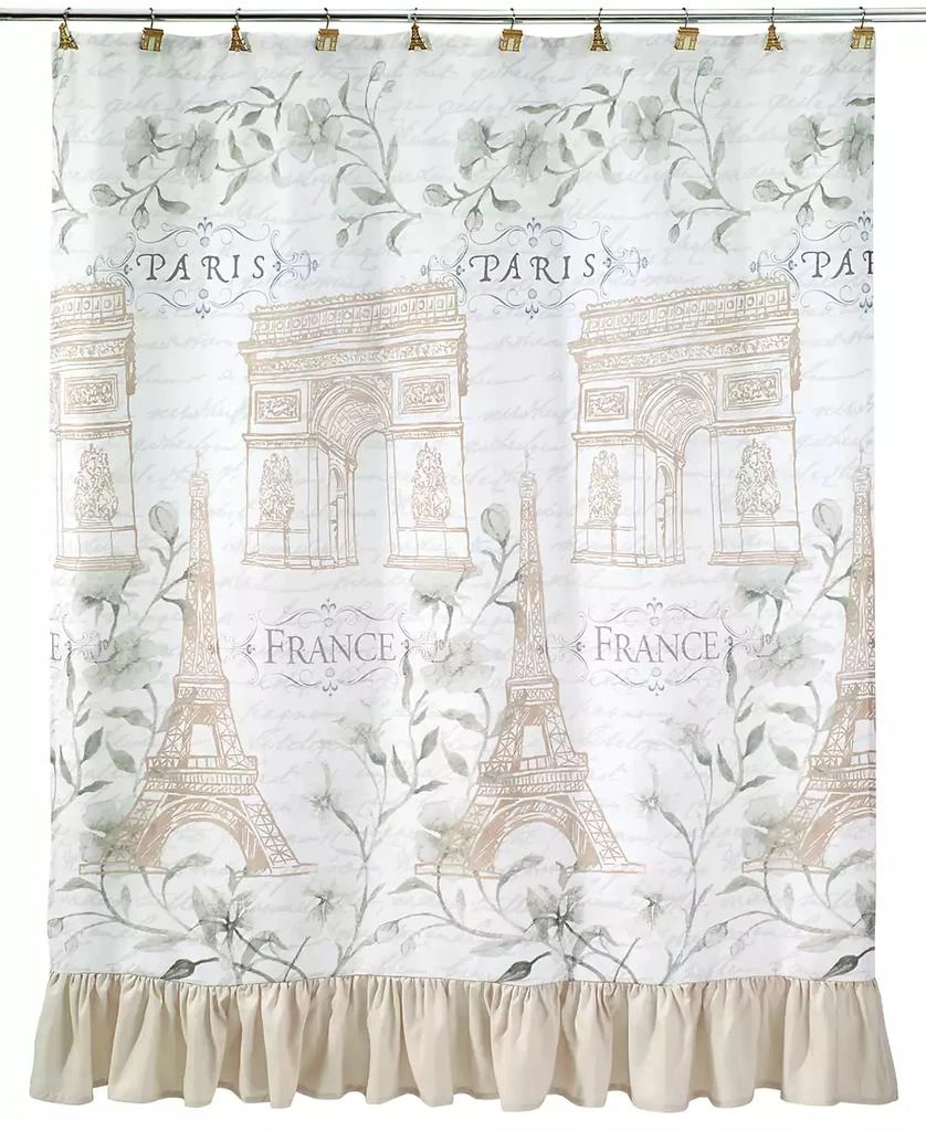 商品Avanti|Paris Botanique Hand Painted Resin 12-Pc. Shower Curtain Hooks,价格¥105,第1张图片