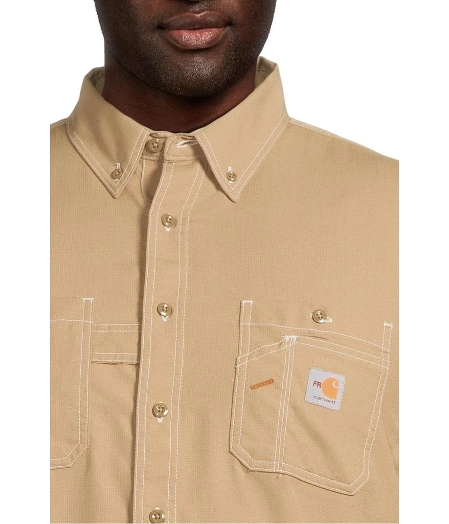 商品Carhartt|Big & Tall Flame-Resistant Force Original Fit Lightweight Long Sleeve Button Front Shirt,价格¥899,第4张图片详细描述