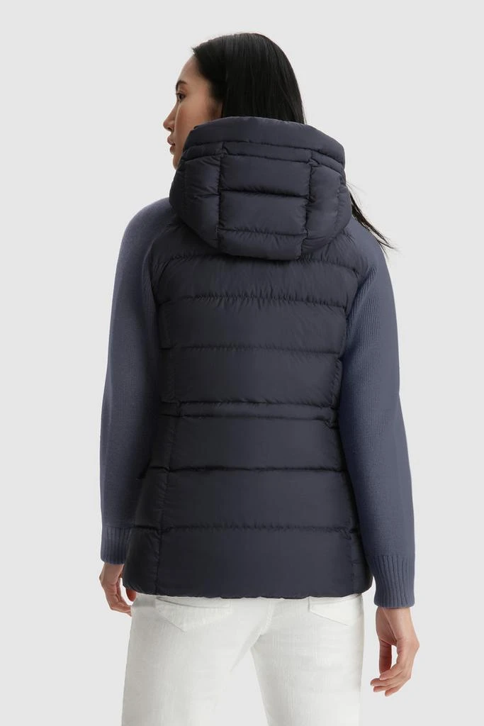 商品Woolrich|Auburn Quilted Jacket with Knitted Sleeves,价格¥3373,第4张图片详细描述