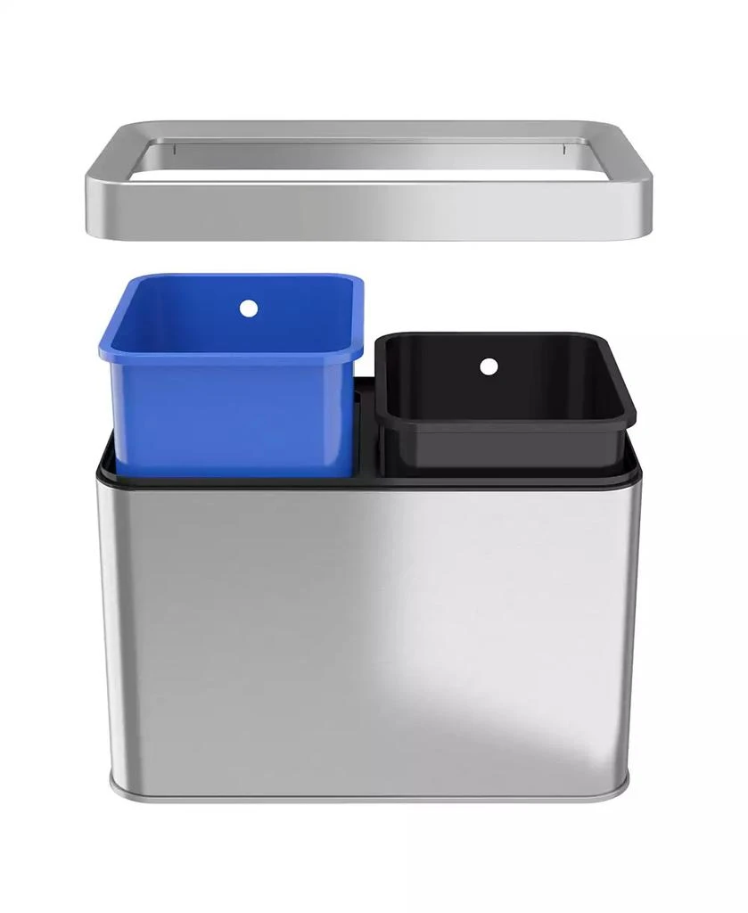 商品iTouchless Housewares & Products, Inc|iTouchless Dual-Compartment 5.3 Gallon / 20 liter Open-Top Trash Can,价格¥876,第4张图片详细描述