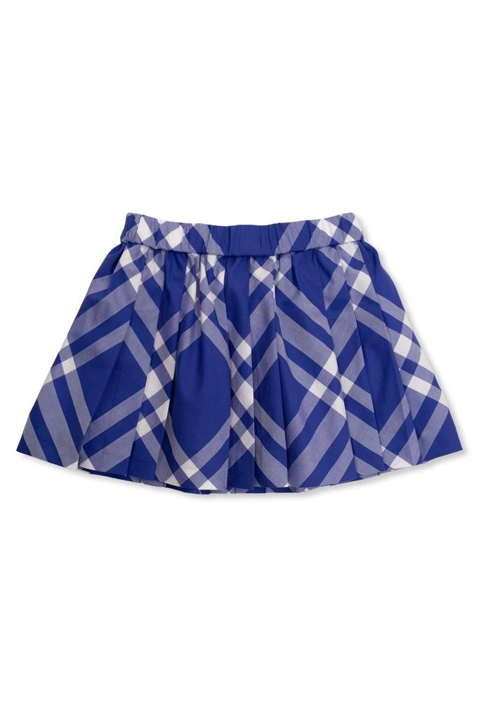 商品Burberry|Burberry Kids Checked Pleated Skirt,价格¥1456,第1张图片