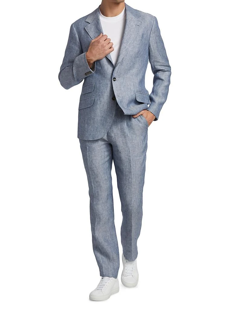 商品Brunello Cucinelli|Classic-Fit Ticket Pocket Suit,价格¥27274,第2张图片详细描述