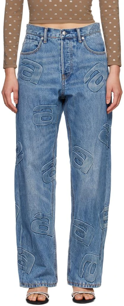 商品Alexander Wang|Indigo 3D A Jeans,价格¥2854,第1张图片