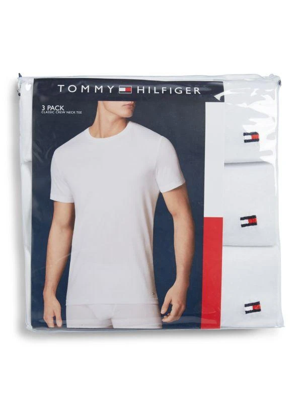 商品Tommy Hilfiger|男士纯棉圆领T恤，3件装,价格¥163,第2张图片详细描述