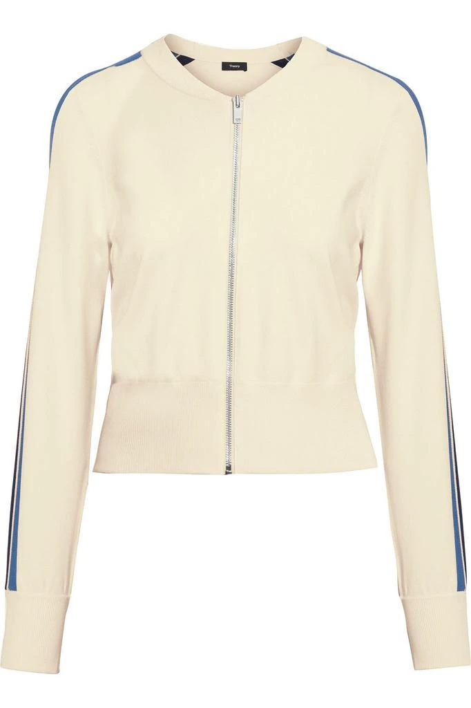 商品[国内直发] Theory|Striped crepe track jacket,价格¥558,第1张图片