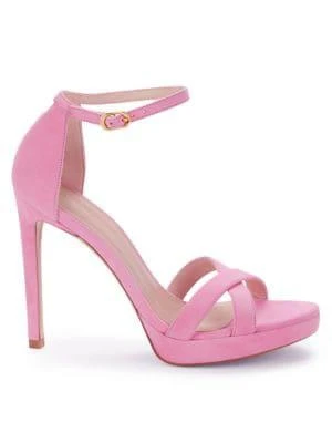 商品Stuart Weitzman|Nudist Dico Suede Stiletto Sandals,价格¥1244,第1张图片