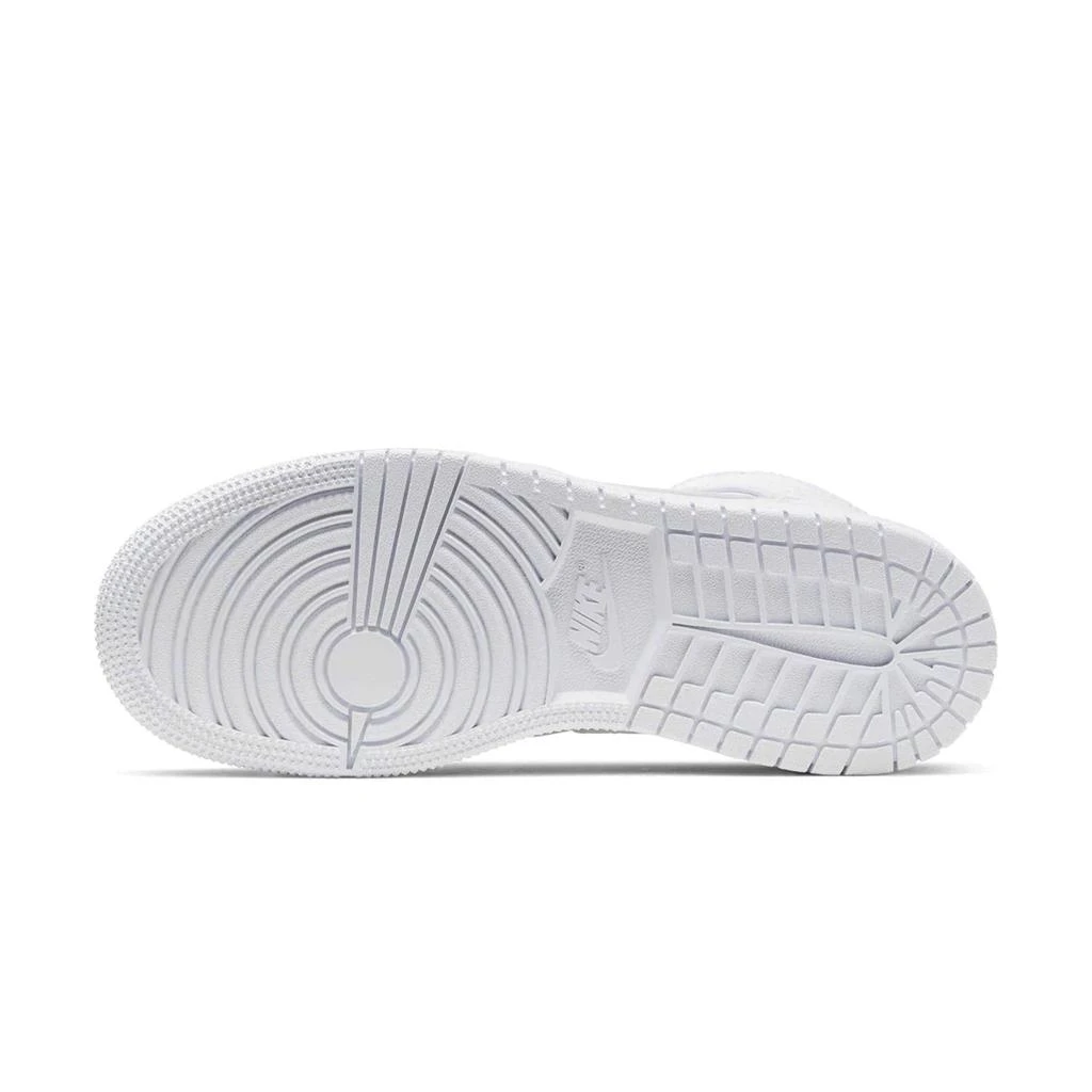 商品Jordan|Air Jordan 1 Mid Triple White (GS),价格¥991,第5张图片详细描述