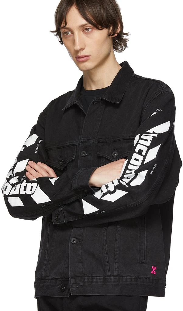 商品Off-White|SSENSE Exclusive Black Denim Incomplete Jacket 外套,价格¥2628,第4张图片详细描述