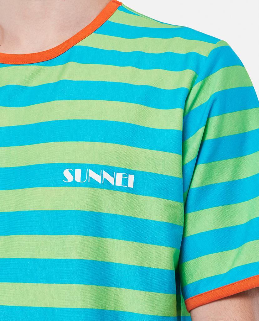 商品SUNNEI|SUNNEI X BIFFI striped cotton t-shirt,价格¥757,第6张图片详细描述