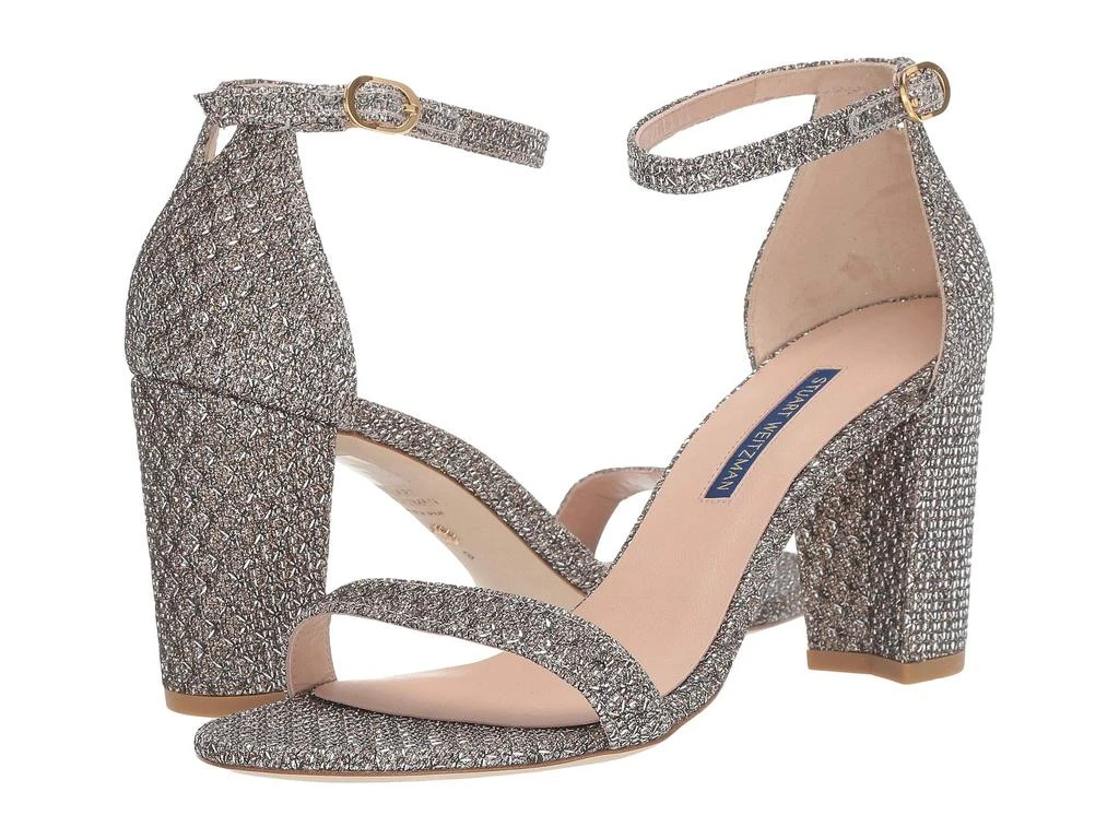 商品Stuart Weitzman|一字带粗跟凉鞋 7.5cm,价格¥890,第1张图片