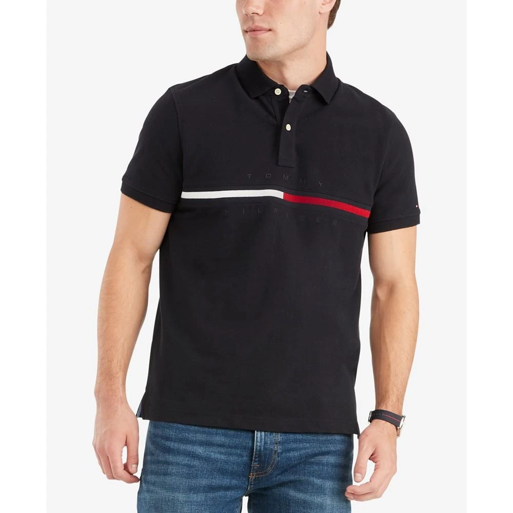 商品Tommy Hilfiger|Men's Custom-Fit Tanner Logo Polo,价格¥316,第1张图片