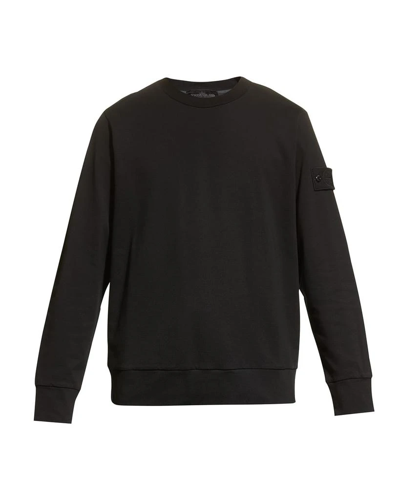 商品Stone Island|Men's Cotton Terry Garment-Dyed Sweatshirt,价格¥1826,第2张图片详细描述