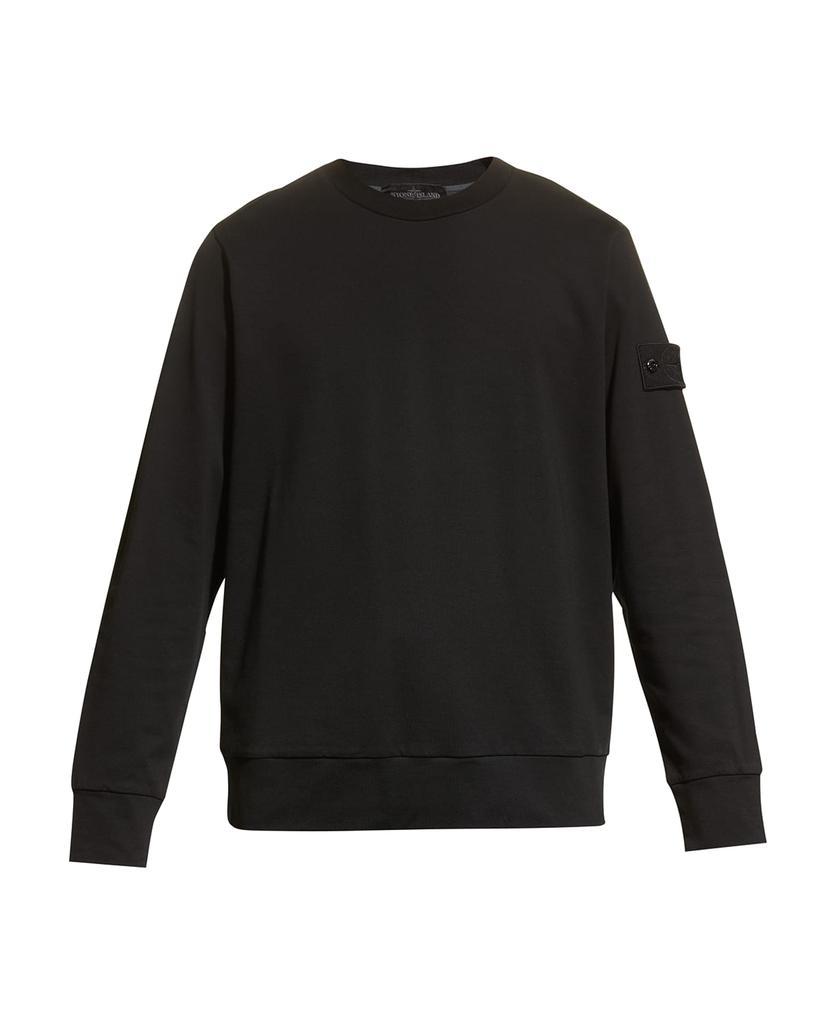 商品Stone Island|Men's Cotton Terry Garment-Dyed Sweatshirt,价格¥1752,第4张图片详细描述