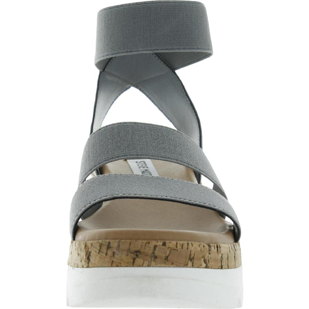 Steve Madden Womens Bandi Ankle Strap Cork Wedge Sandals商品第8张图片规格展示