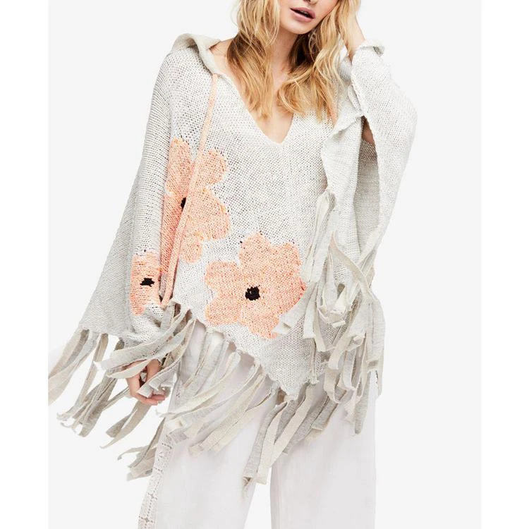 商品Free People|Dream of Daisies Poncho Sweater,价格¥1012,第1张图片