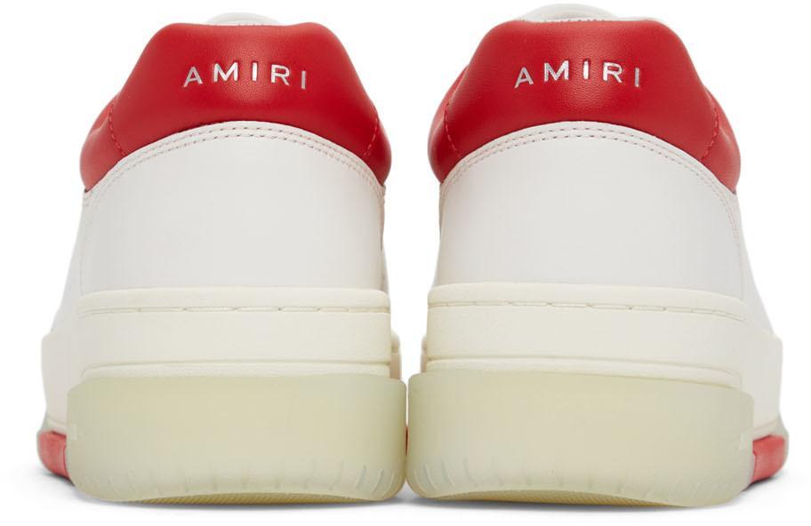 商品AMIRI|White & Red Stadium Low Sneakers,价格¥4424,第6张图片详细描述
