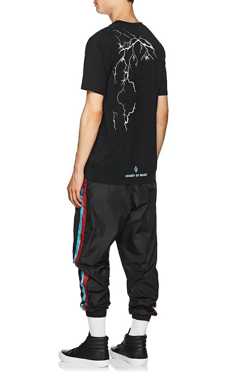 商品Marcelo Burlon|Wolf-Print Cotton T-Shirt,价格¥2568,第4张图片详细描述