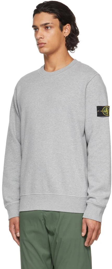 商品Stone Island|Grey Classic Crewneck Sweatshirt,价格¥1566,第4张图片详细描述