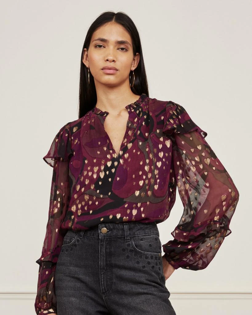 商品Fabienne Chapot|Tina Bordeaux Top,价格¥1478,第1张图片