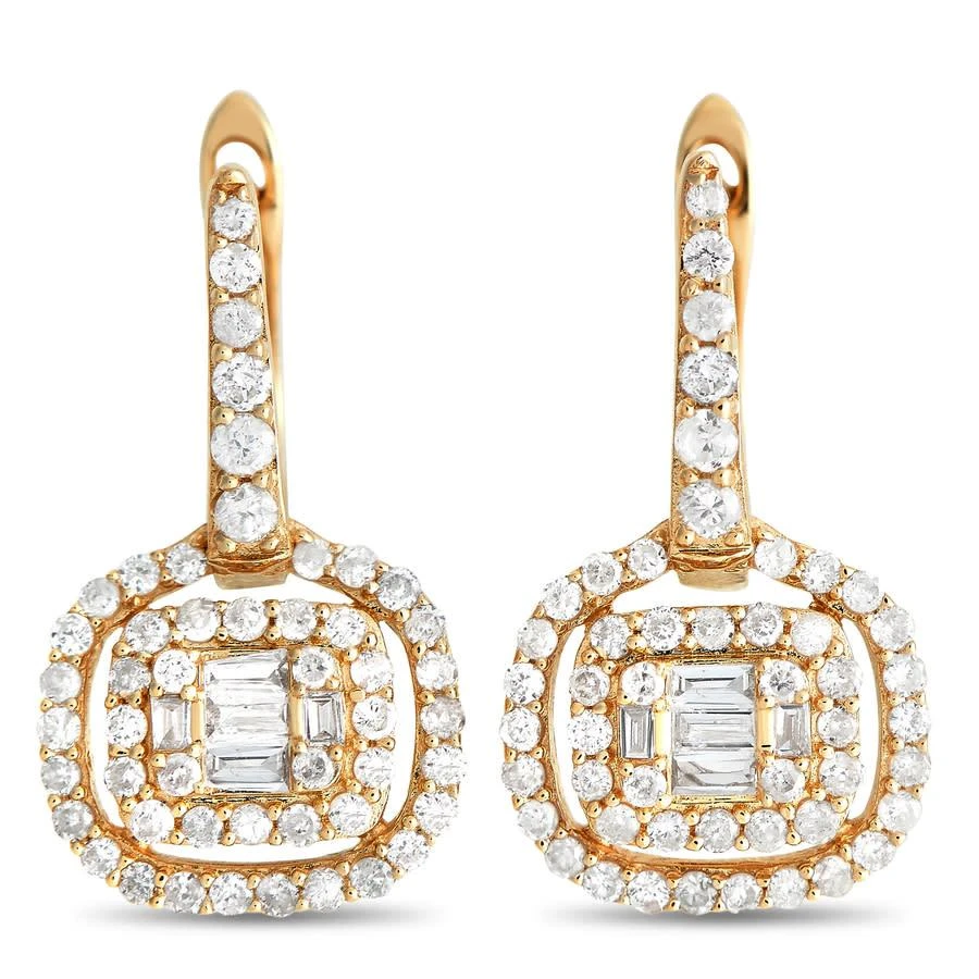 商品LB Exclusive|14K Yellow Gold 0.68ct Diamond Drop Earrings,价格¥5517,第1张图片