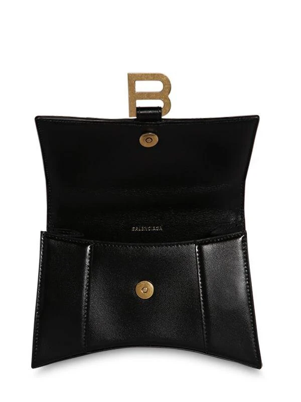 商品Balenciaga|Xs Hourglass Smooth Leather Bag,价格¥18398,第5张图片详细描述