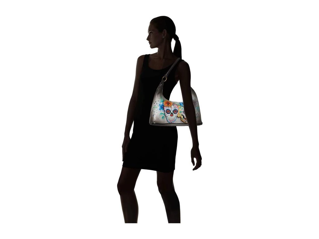 商品Anuschka Handbags|Medium Top Zip Hobo 371,价格¥1269,第5张图片详细描述