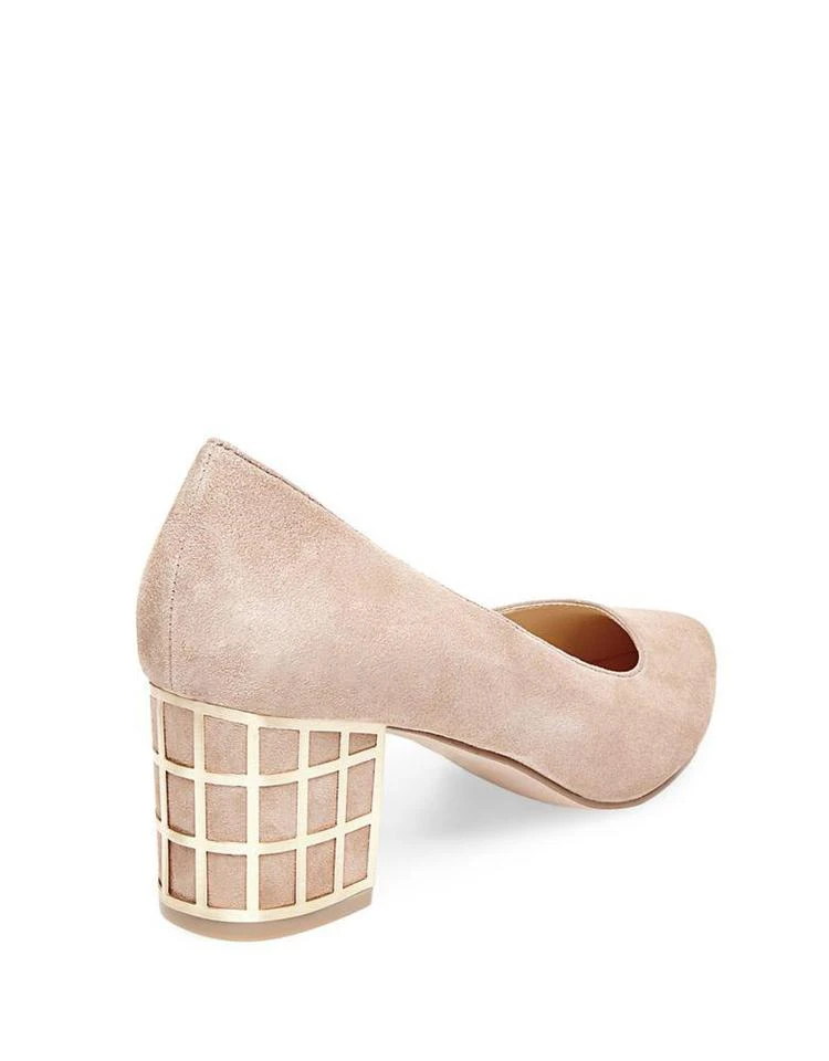 商品Brian Atwood|Karina 麂皮尖头中跟鞋,价格¥541,第3张图片详细描述