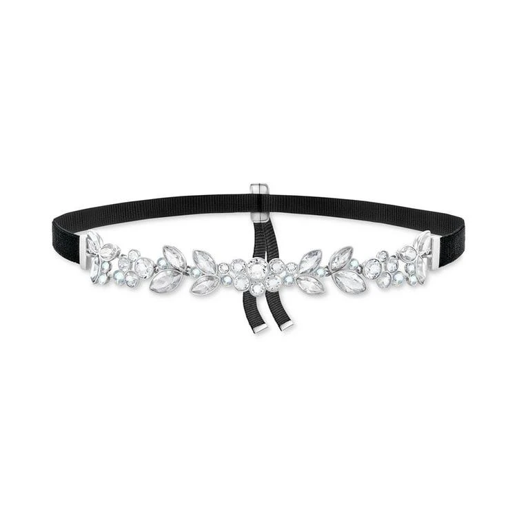 商品Swarovski|Rose Gold-Tone Crystal Black Ribbon Choker Necklace,价格¥756,第2张图片详细描述