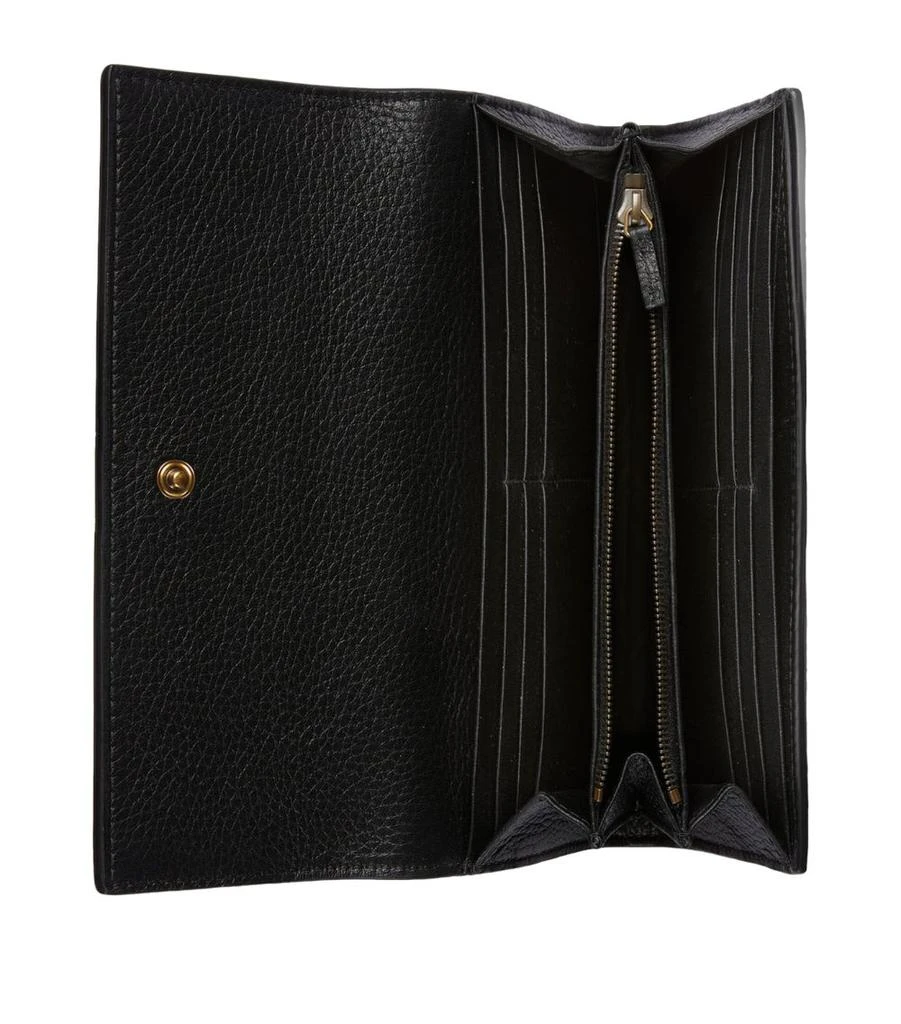 商品Gucci|Leather Interlocking G Wallet,价格¥6029,第3张图片详细描述
