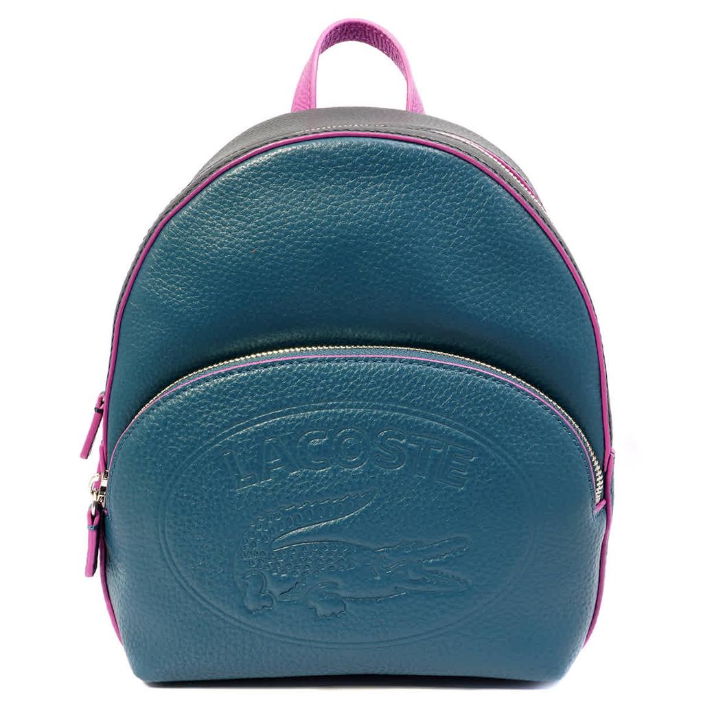 Lacoste Ladies Croco Crew Grained Leather Mini Backpack商品第2张图片规格展示