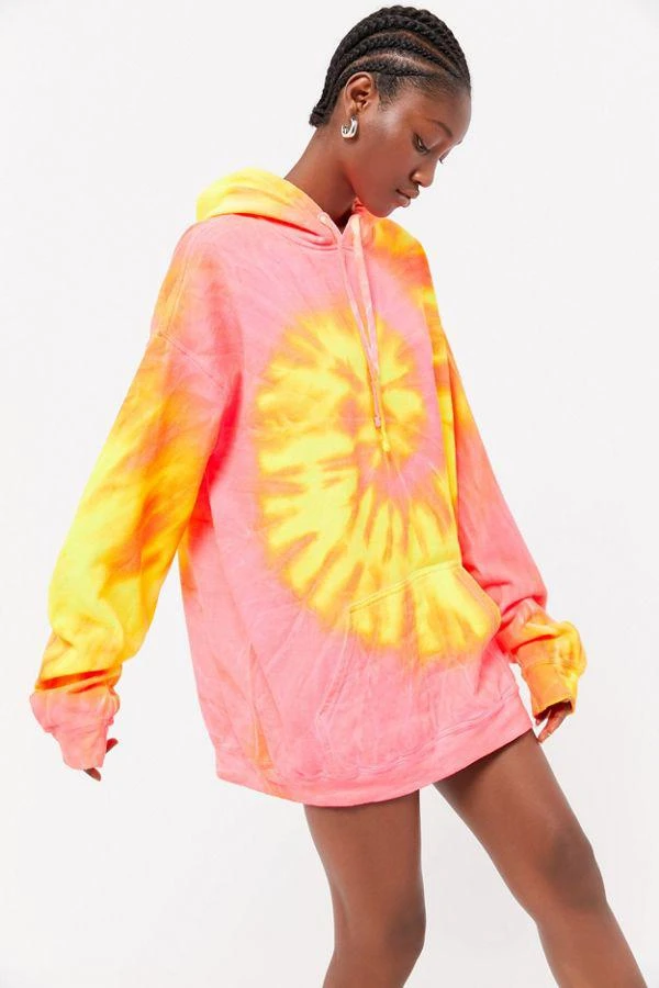 商品Urban Renewal|Urban Renewal Vintage Oversized Tie-Dye Hoodie Sweatshirt,价格¥227,第2张图片详细描述