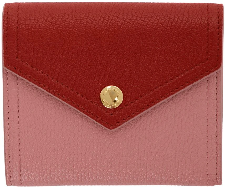 商品Miu Miu|Pink & Red Small Envelope Wallet,价格¥3275,第1张图片