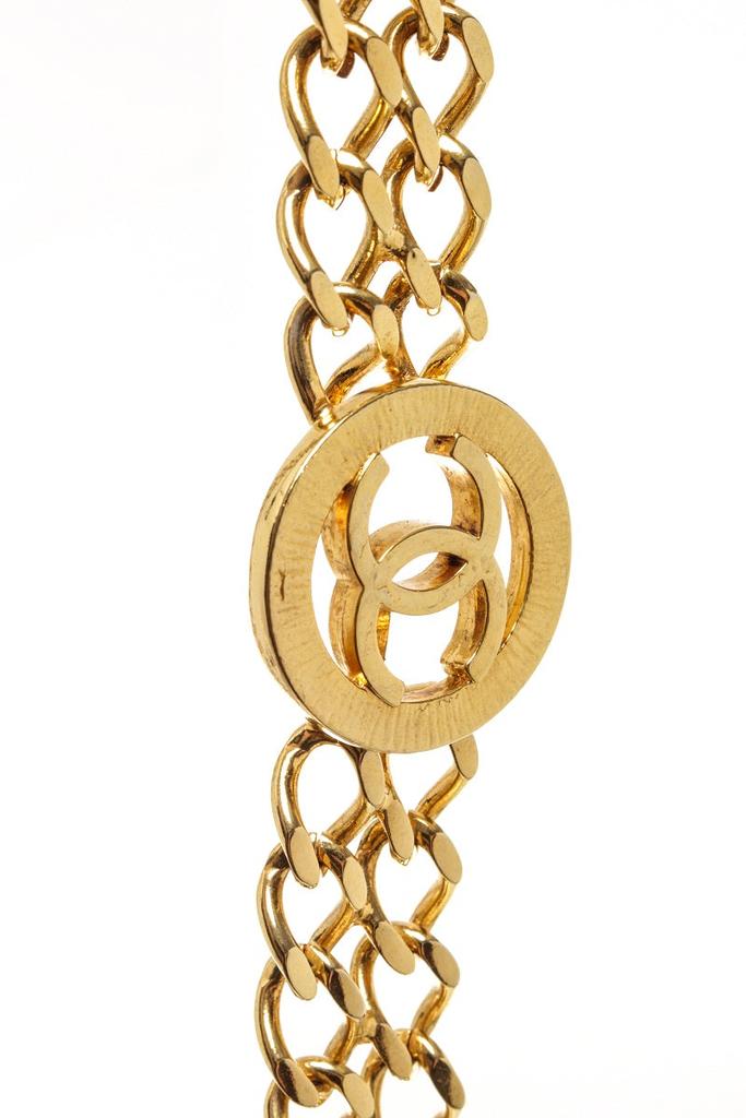 Chanel Gold Double Oval Link Chain 85cm Necklace/Belt商品第3张图片规格展示