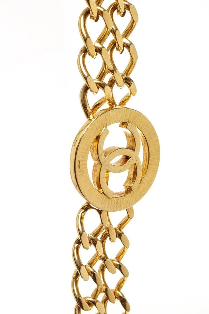 商品[二手商品] Chanel|Chanel Gold Double Oval Link Chain 85cm Necklace/Belt,价格¥16026,第3张图片详细描述