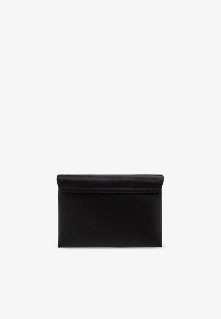 商品Versace|Crystal Gianni Ribbon Satin Clutch Bag,价格¥7746,第3张图片详细描述