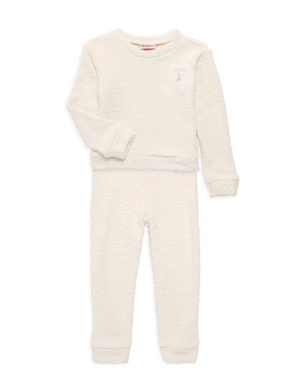 商品Juicy Couture|Little Girl’s 2-Piece Bouclé Sweatshirt & Pants Set,价格¥113,第1张图片