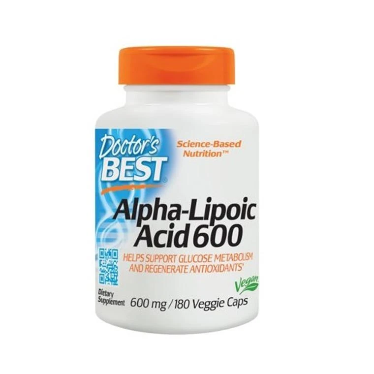 商品Doctors Best Vitamins|Doctors Best Alpha Lipoic Acid Veggie Capsules 600 Mg, 180 Ea,价格¥253,第1张图片