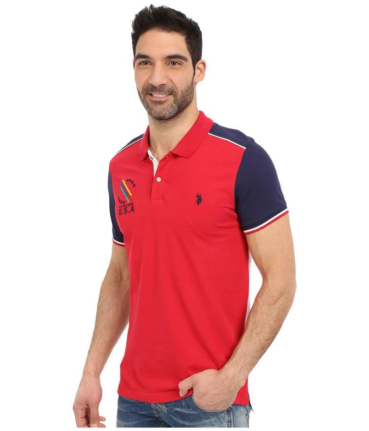 商品U.S. POLO ASSN.|经典撞色袖衫polo衫,价格¥295,第2张图片详细描述