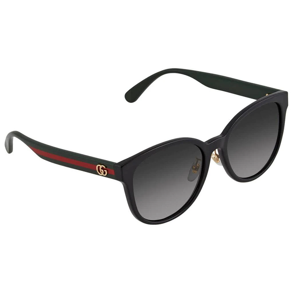 商品Gucci|Grey Gradient Round Ladies Sunglasses GG0854SK 001 56,价格¥1619,第1张图片