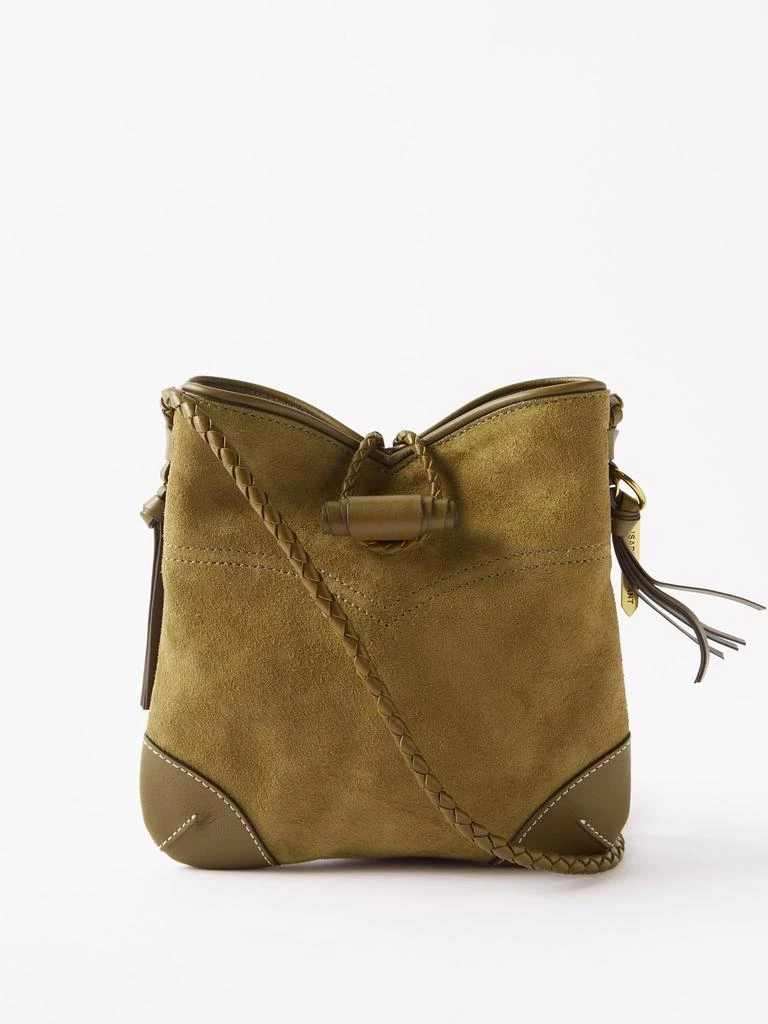 商品Isabel Marant|Taggy braided leather and suede cross-body bag,价格¥2904,第1张图片