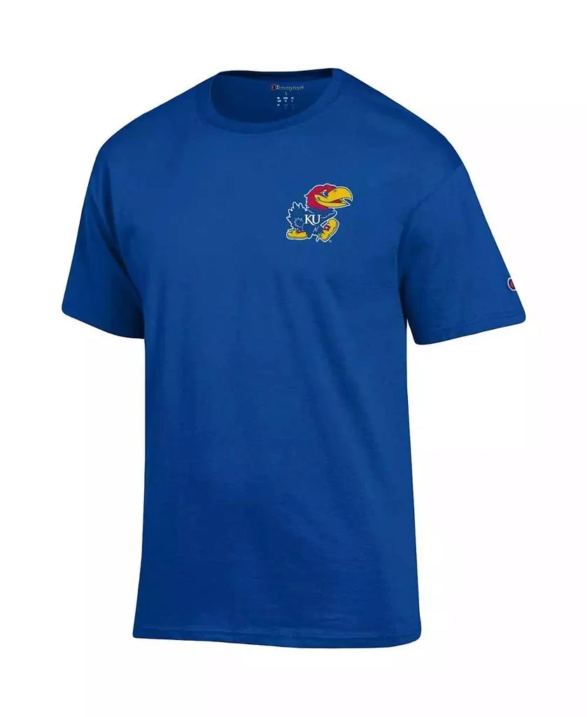 商品CHAMPION|Men's Royal Kansas Jayhawks Stack 2-Hit T-shirt,价格¥210,第2张图片详细描述