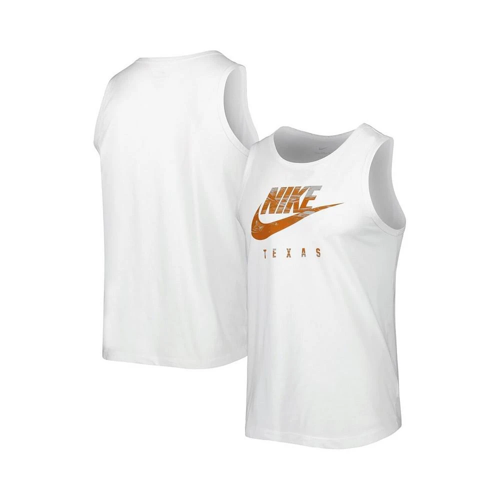 商品NIKE|Men's White Texas Longhorns Spring Break Futura Performance Tank Top,价格¥262,第1张图片