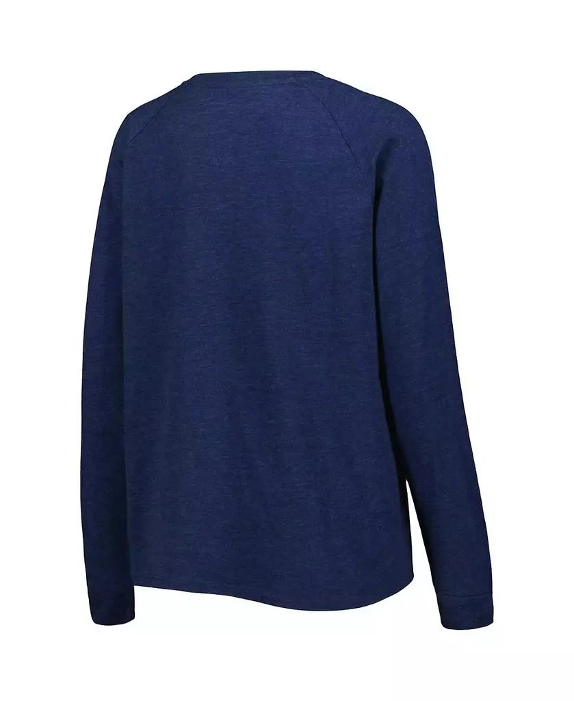 商品Concepts Sport|Women's Heather Navy Boston Red Sox Meter Knit Raglan Long Sleeve T-shirt and Shorts Sleep Set,价格¥471,第4张图片详细描述