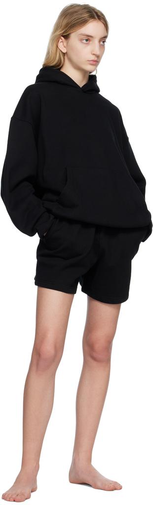 Black SKIMS Boyfriend Fleece Shorts商品第4张图片规格展示