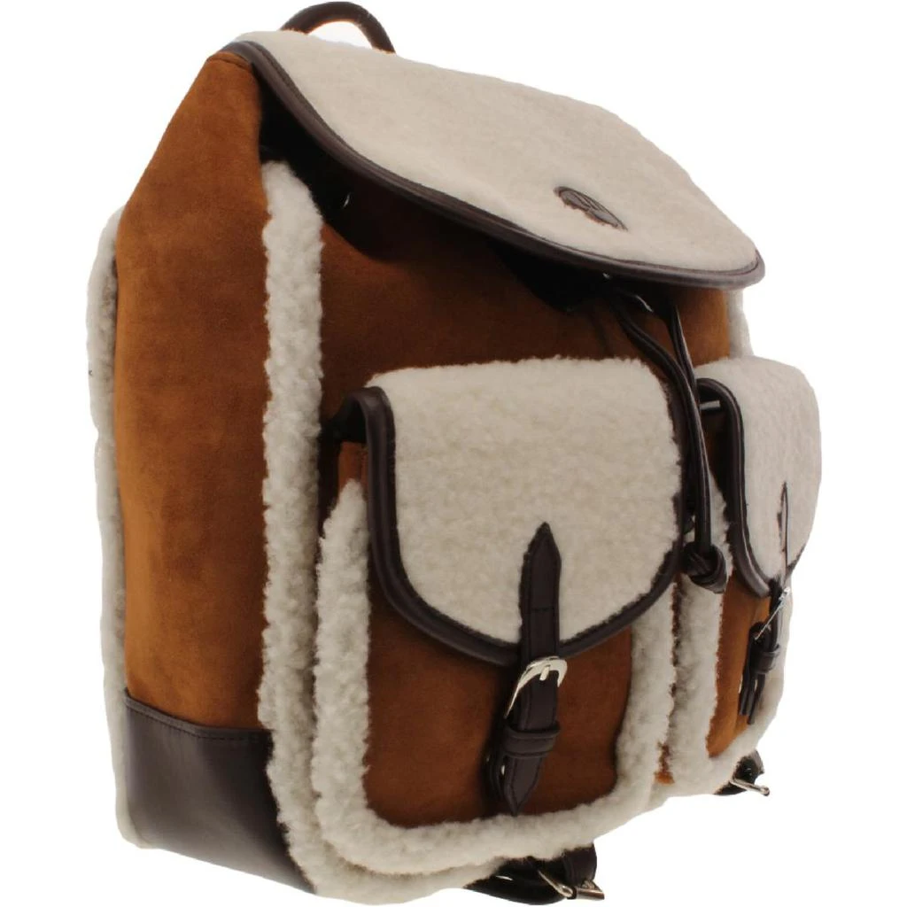 商品Bearpaw|Bearpaw Women's Faux Suede Shearling Trim Adjustable Deluxe Backpack,价格¥173-¥181,第4张图片详细描述