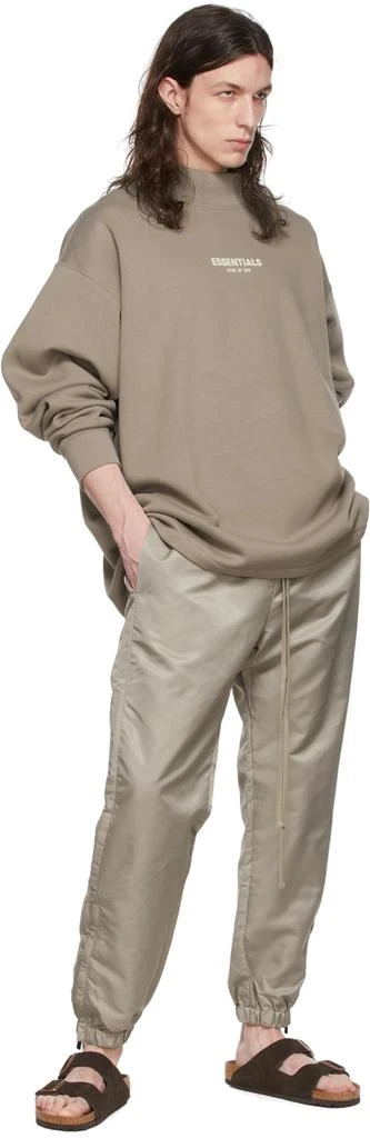 商品Essentials|Taupe Nylon Track Pants,价格¥538,第4张图片详细描述