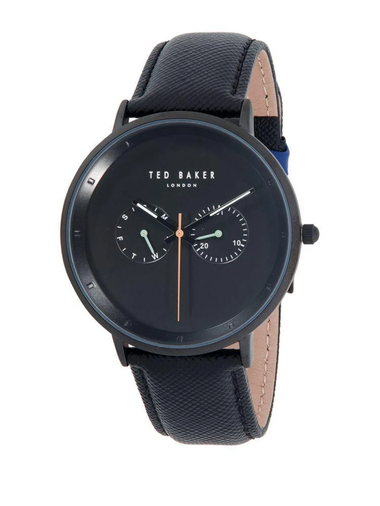 商品Ted Baker London|Stainless Steel & Embossed Leather-Strap Watch,价格¥698,第1张图片