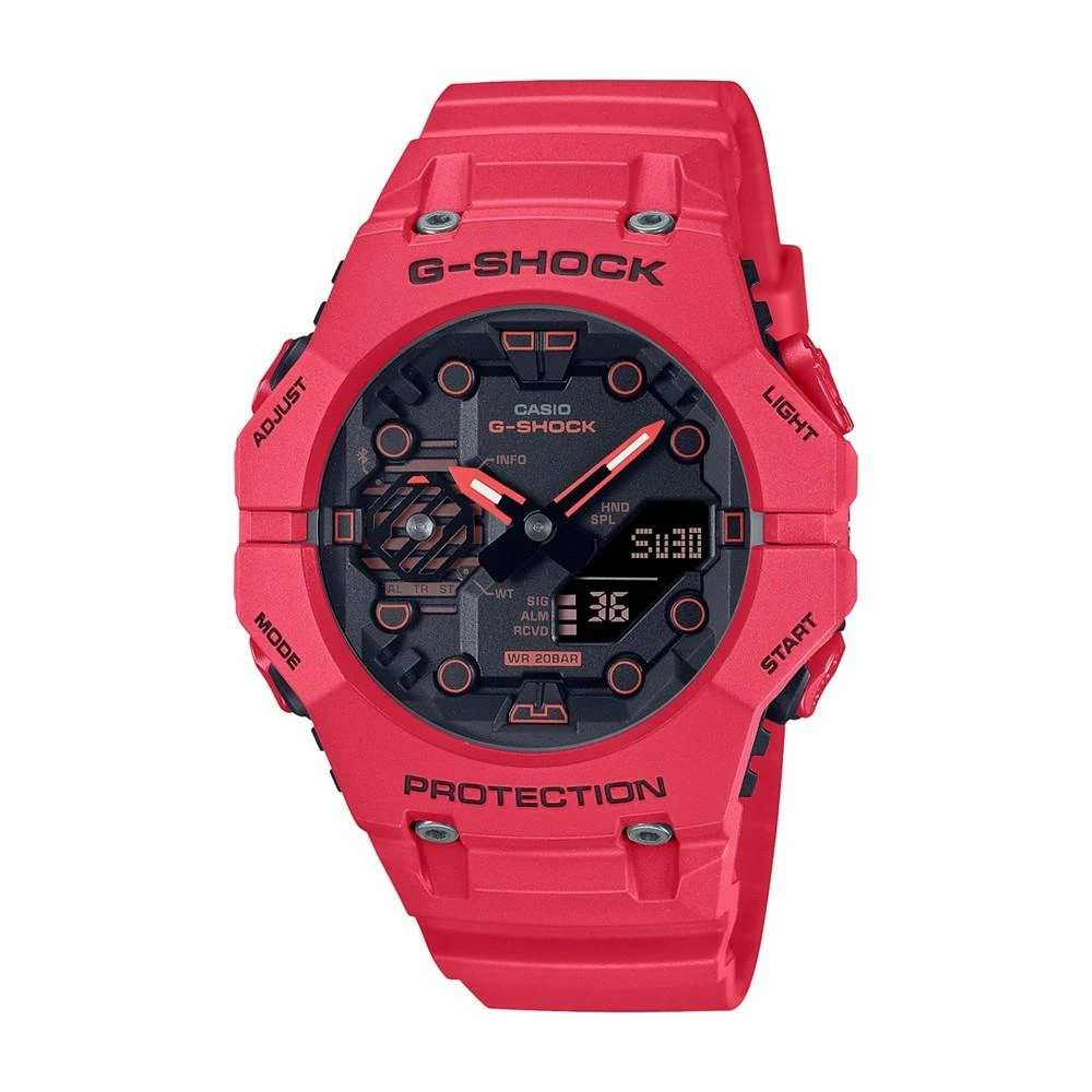 商品G-Shock|Men's Two Hand Quartz Red Resin Bluetooth Watch, 46.0mm GAB001-4A,价格¥1047,第1张图片