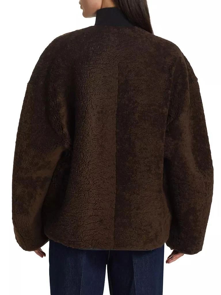 商品Totême|Dyed Shearling & Clasp-Front Jacket,价格¥19560,第5张图片详细描述