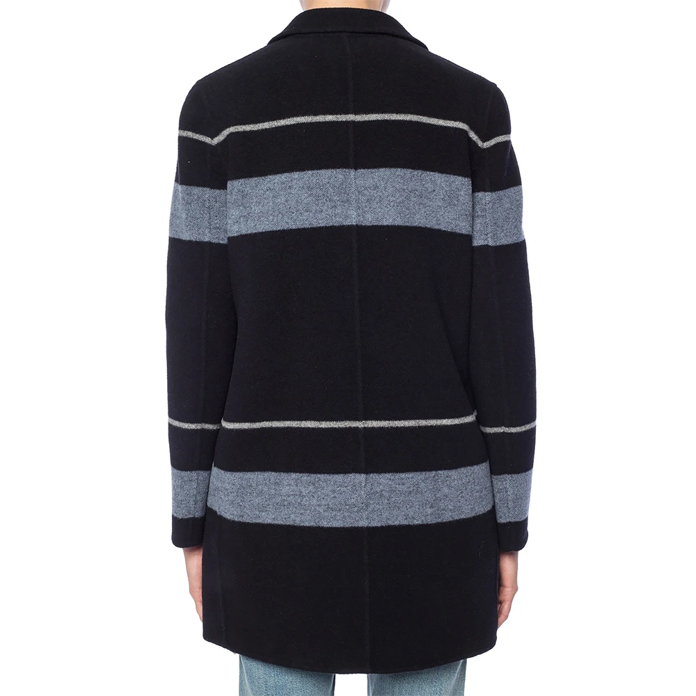 EMPORIO ARMANI 女士条纹羊毛大衣 1NL37T-19939-099 商品